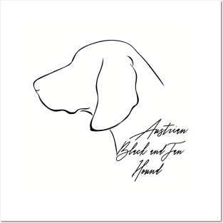 Proud Austrian Black and Tan Hound profile dog lover Posters and Art